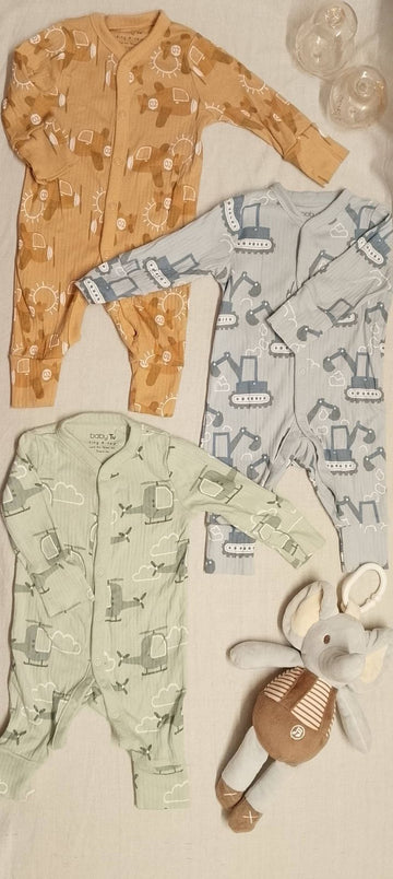 TU Baby Sleepsuit / Set of 3 / Size 3m